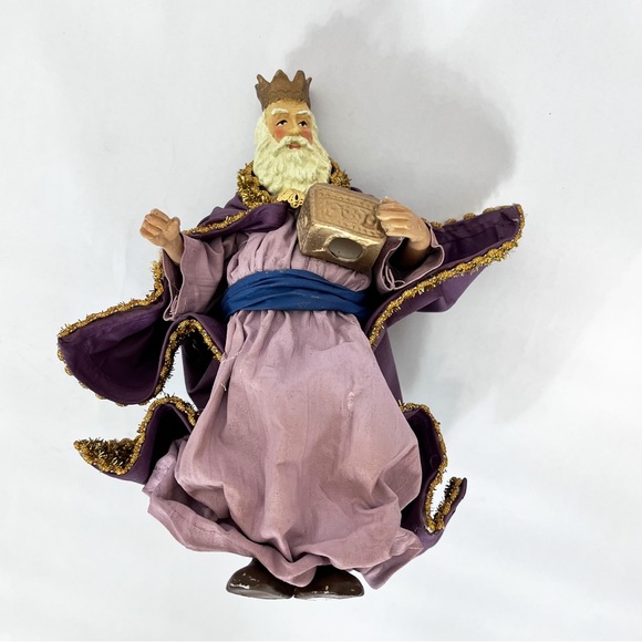 Vintage Midwest Importers Paper Mache Nativity 3 Kings Taiwan - Picture 9 of 12